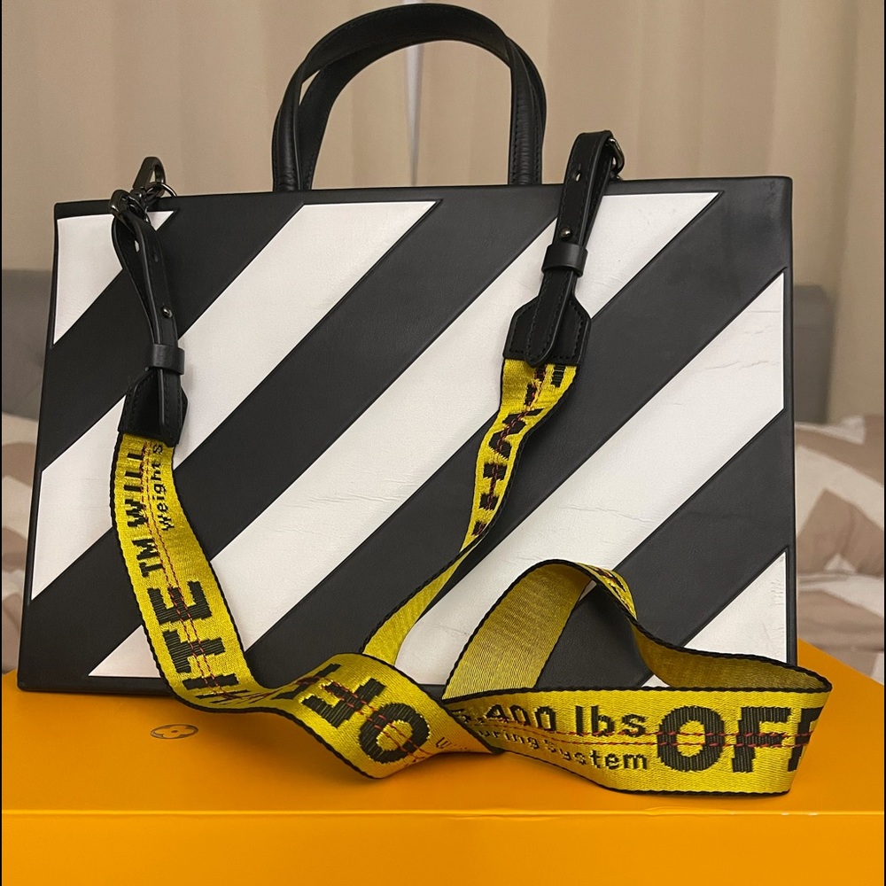 Off white box purse